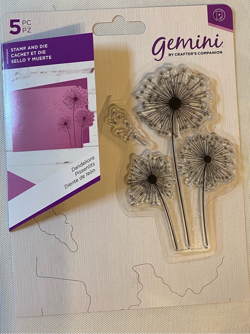 Gemini Stamp & Die Set - Dandelions